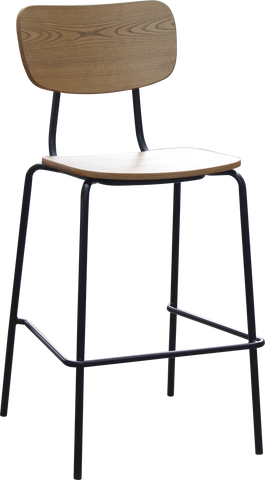 Durafurn Tiramisu Barstool - Black Frame / Ply