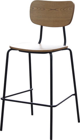 Durafurn Tiramisu Barstool - Black Frame / Ply