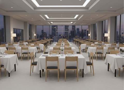 Durafurn Spire Square Leg Table Height Frame