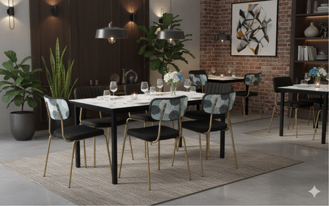 Durafurn Spire Square Leg Table Height Frame