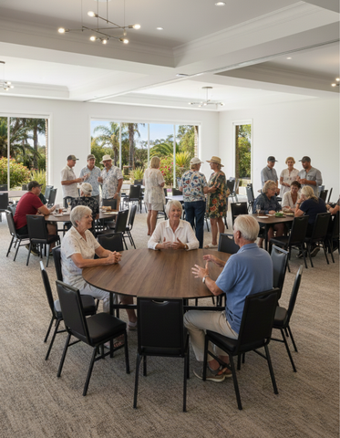 Square Back Function Chair